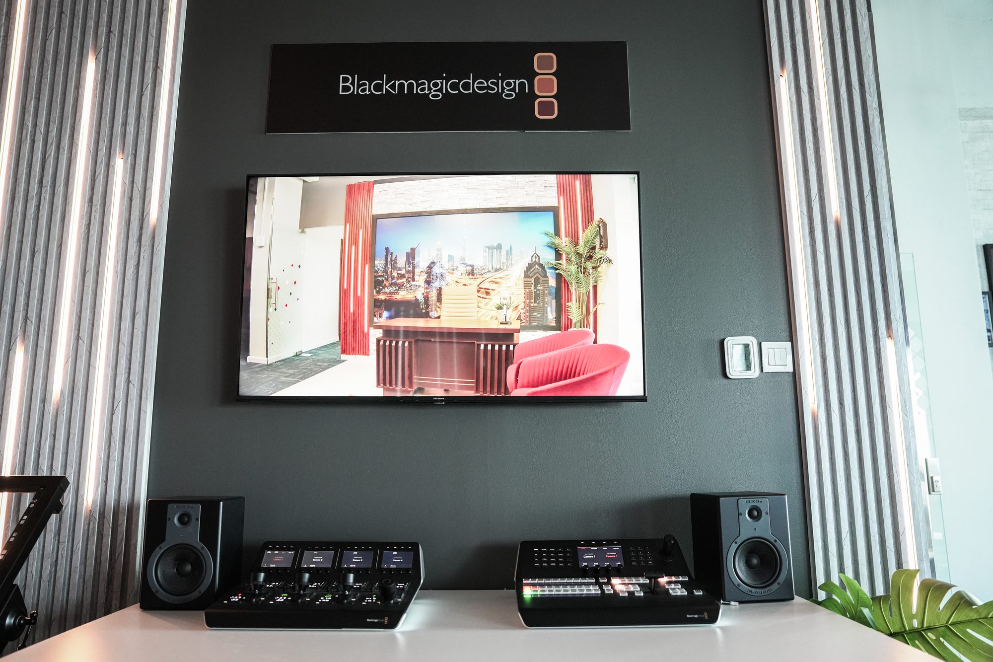 The second gallery at MCX, Vizrt and Blackmagic side by side